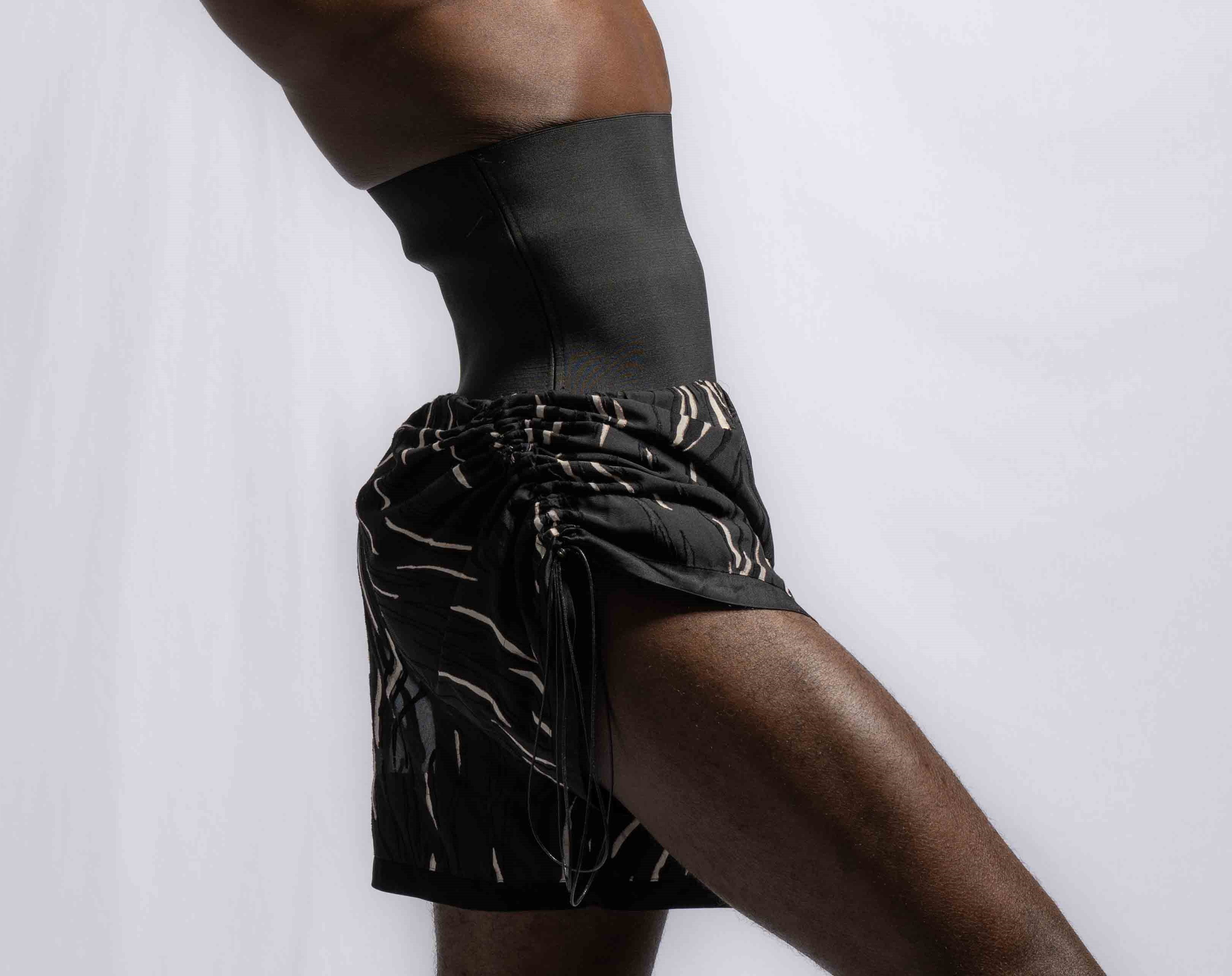 Short slim waist unisexe